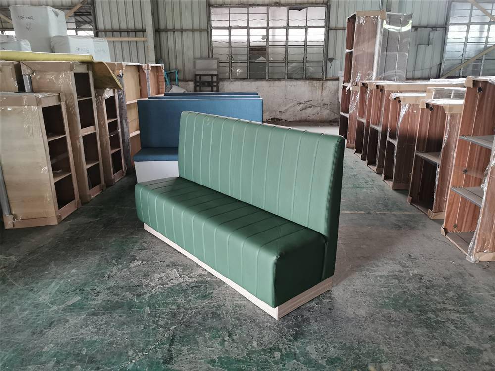 广州软体家具加工厂 定制甜品店长条软包座椅的专业选择